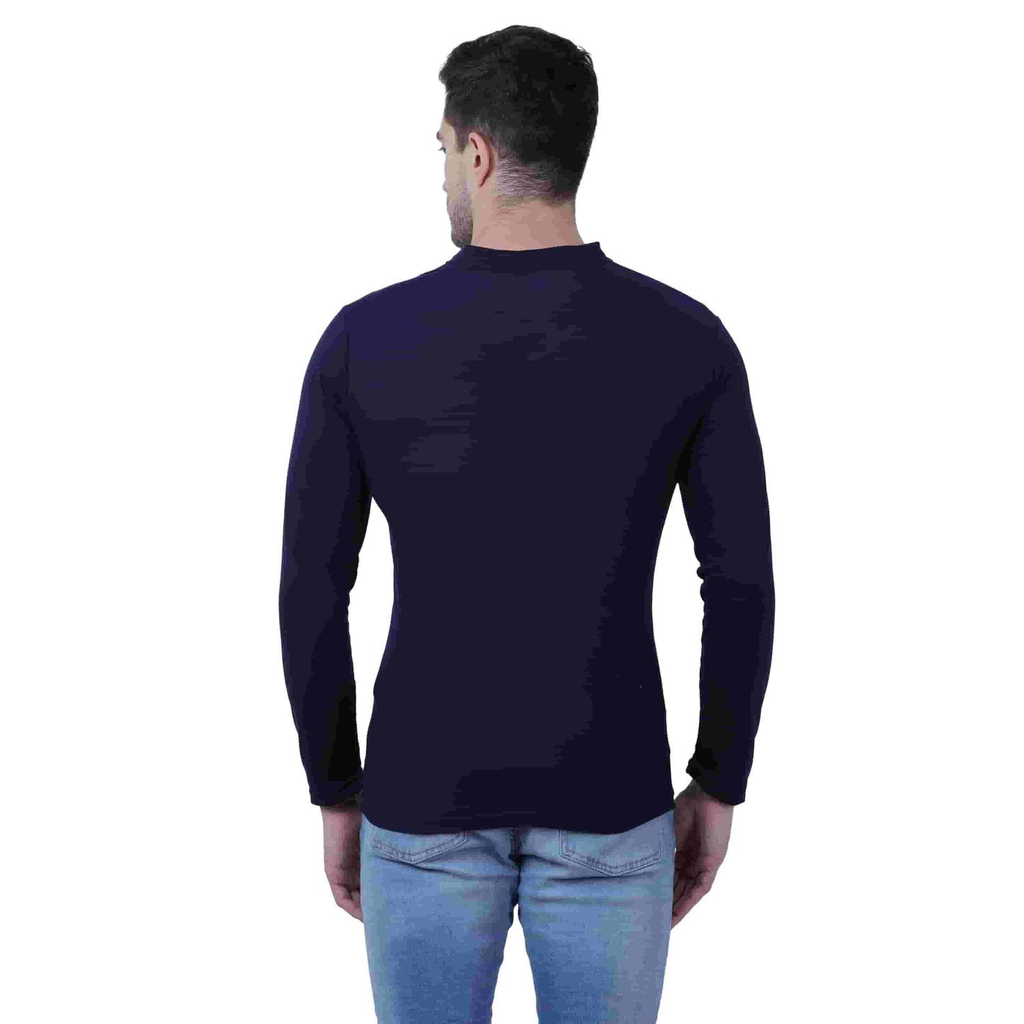 Mens Cotton Solid Full Sleeve T-Shirt